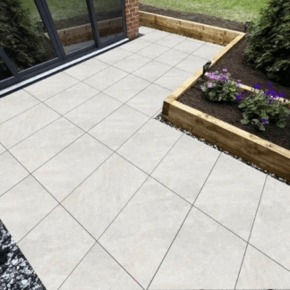 Quartz White 900 x 600 Porcelain Paving