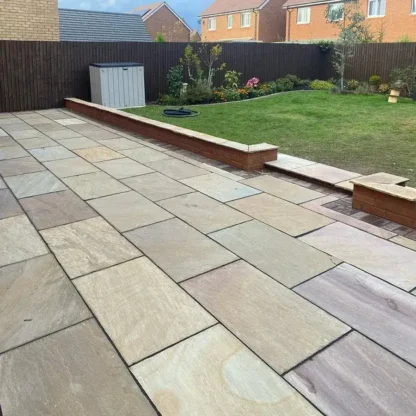 Camel Buff Sandstone 900 x 600 - London Stone Paving Direct, Porcelain ...